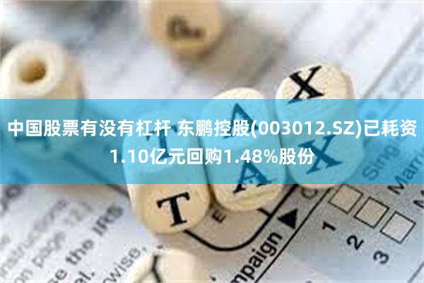 中国股票有没有杠杆 东鹏控股(003012.SZ)已耗资1.10亿元回购1.48%股份