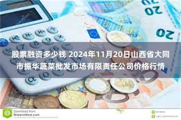 股票融资多少钱 2024年11月20日山西省大同市振华蔬菜批发市场有限责任公司价格行情